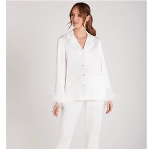 Nadine Merabi DARCIE WHITE PAJAMAS size SM